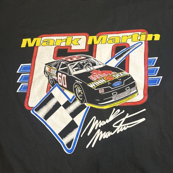 Vintage 90’s Jerzees Nascar Mark Martin Winn-Dixie Racing Shirt Size XL VTG - Picture 2 of 6